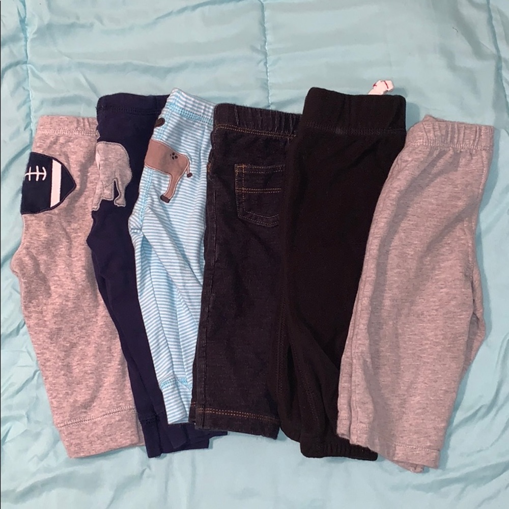 Carter’s 9 month lot of 6 pants